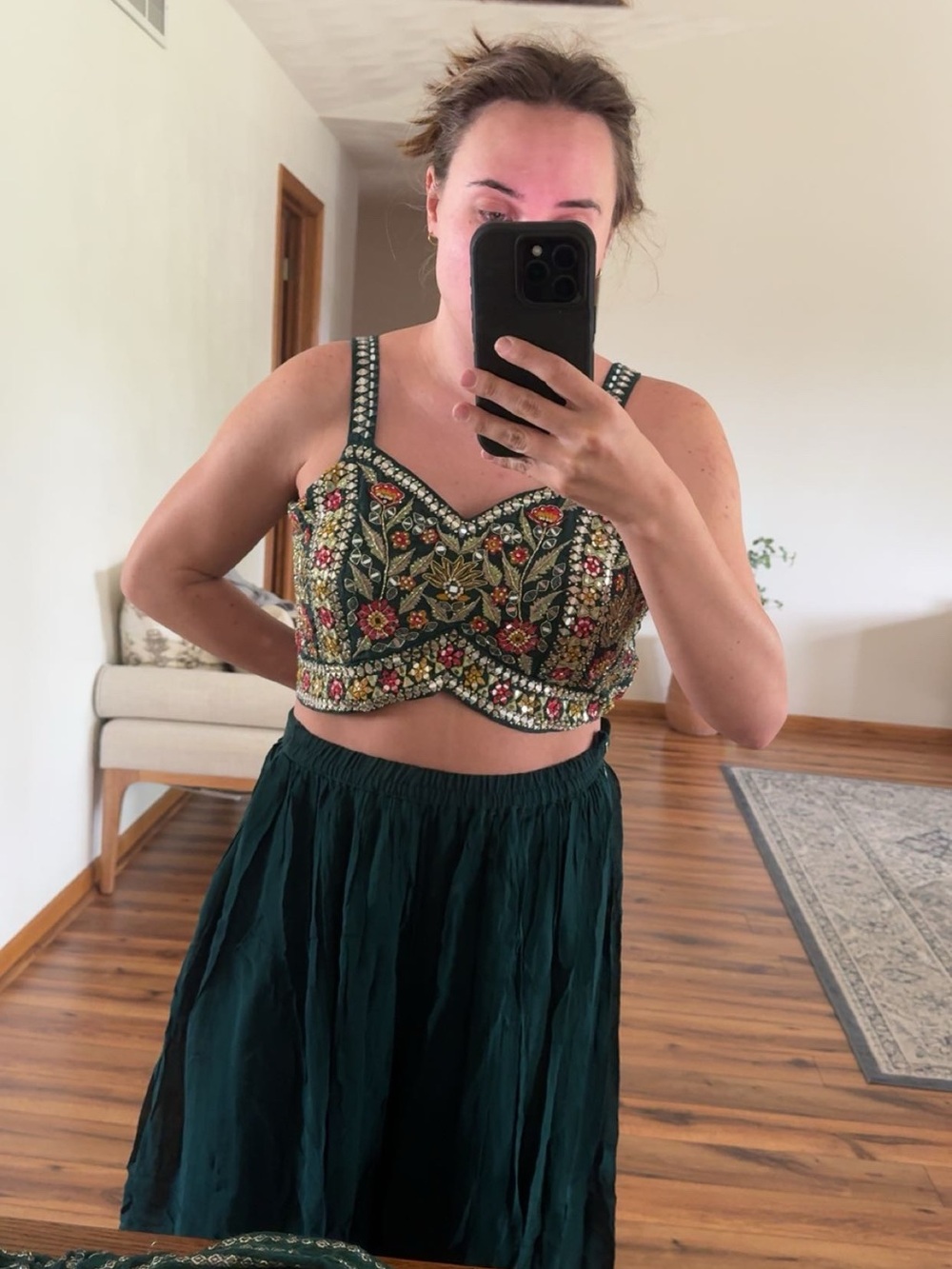 Green Desi Palazzo Set